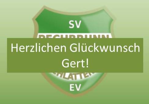 Herzlichen Glückwunsch Gert!